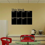 Chalkboard Wallpaper Week Planner Blackboard Wall Stickers - Cozy Nursery