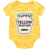 Tomato Ketchup & Yellow Mustard Bodysuits - Cozy Nursery