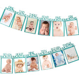 First Birthday Photo Banner Collage - Cozy Nursery