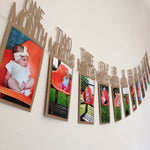 First Birthday Photo Banner Collage - Cozy Nursery