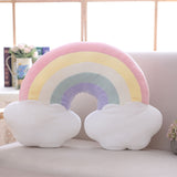 Rainbow Cloud Plush Pillow - Cozy Nursery