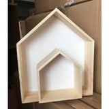 Wooden House Shelves 2PCS/SET - Cozy Nursery