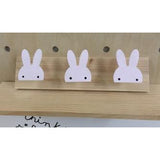 Nordic Style Nursery Decor Wooden Rabbit Wall Shelf Hook - Cozy Nursery
