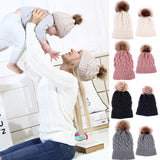 Mother & Baby Winter Warm Hats Set - Cozy Nursery