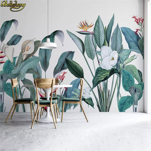 Tropical Flowers Wallpaper - Cozy Nursery