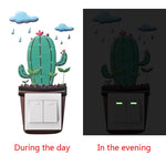 Cactus Silicone Light Switch On-off Stickers - Cozy Nursery