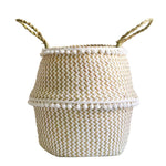Natural Seaweed Woven Basket - Cozy Nursery