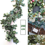 2m  Artificial Green Plants Fake Foliage Garland - Cozy Nursery