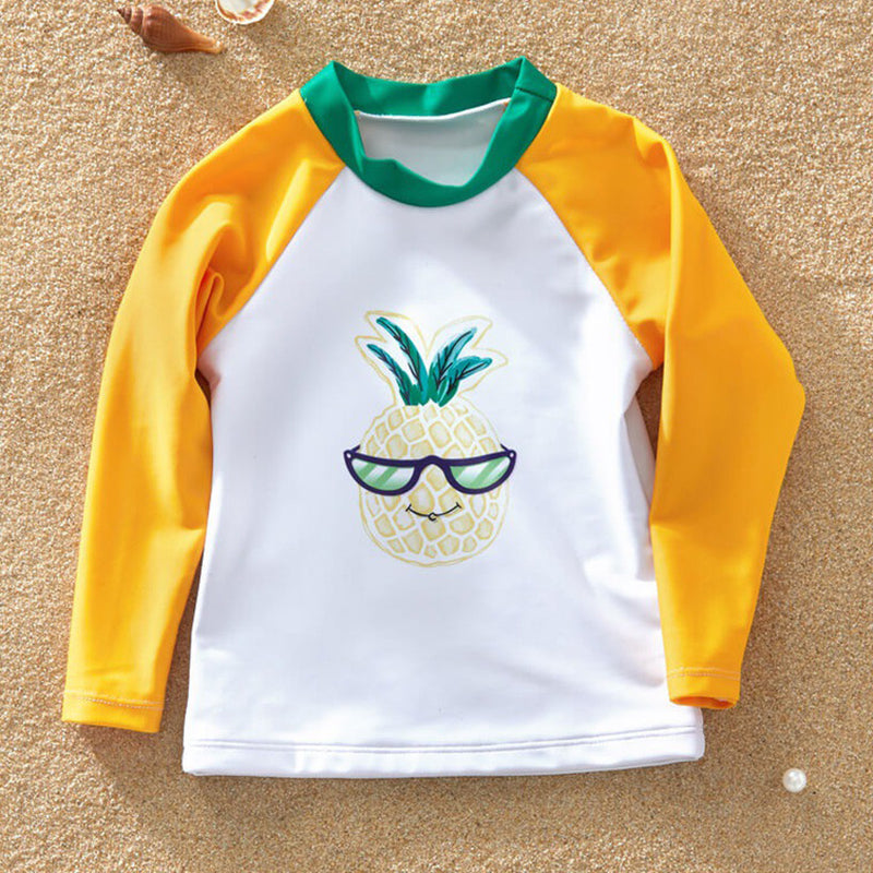 Matching Family Pineapple Swimsuits – Cozy Nursery