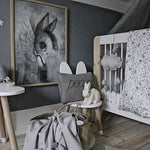 Nursery Rabbit Watercolor Poster - Cozy Nursery